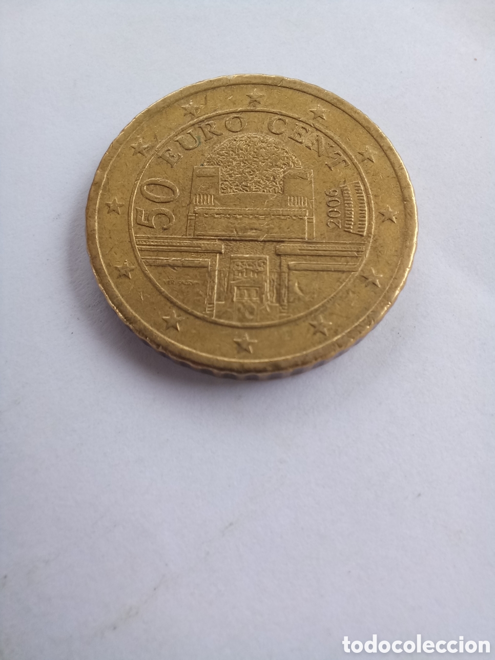 Euros: MONEDA 50 C&Eacute;NTIMOS DE EURO AUSTRIA - A&Ntilde;O 2006 (FACHADA PABELL&Oacute;N SECESI&Oacute;N)