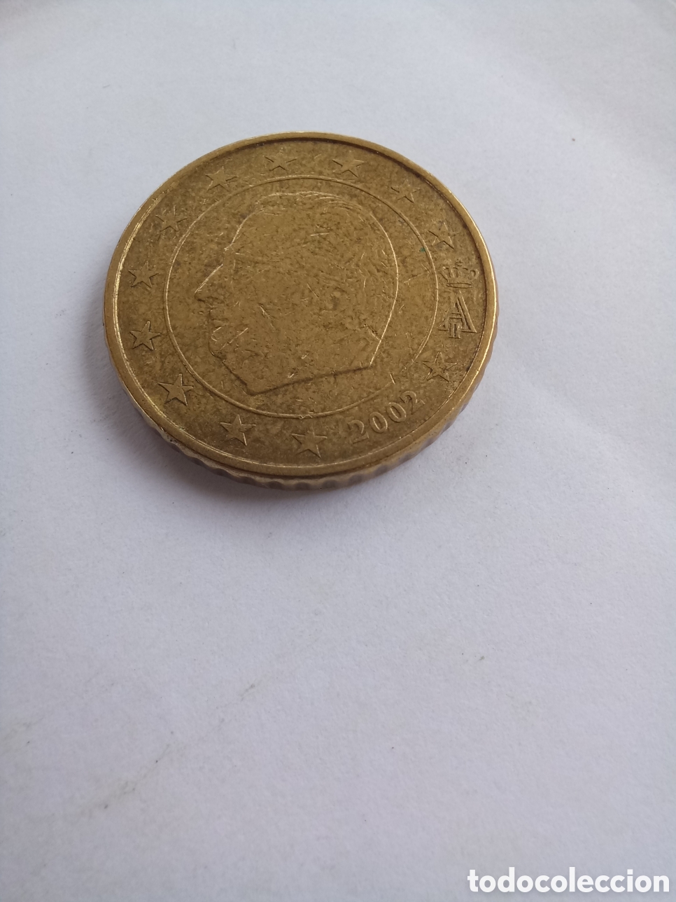 Euros: MONEDA 50 C&Eacute;NTIMOS DE EURO B&Eacute;LGICA - A&Ntilde;O 2002 (REY ALBERTO II)