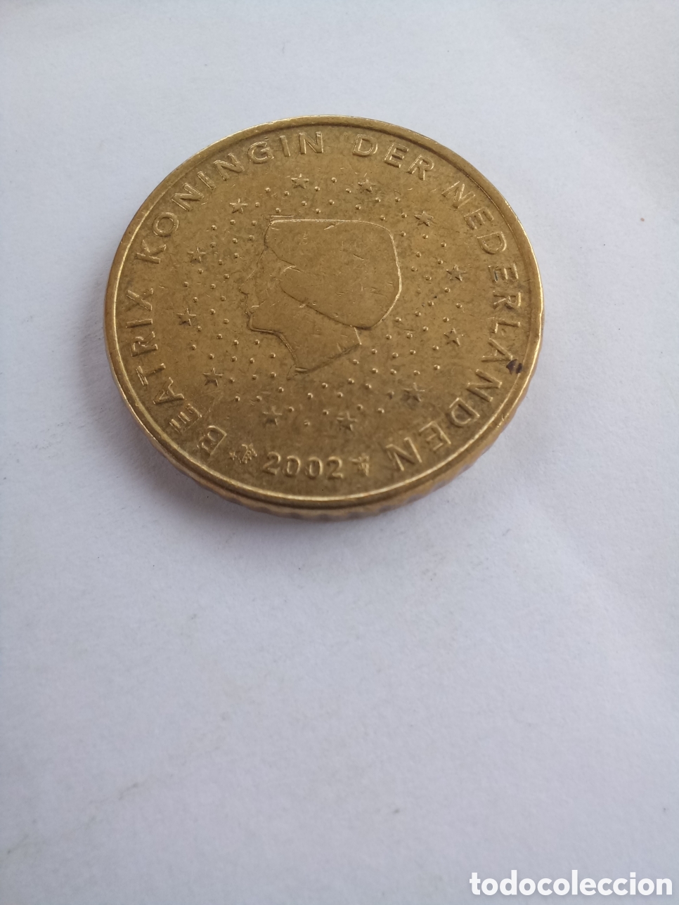 Euros: MONEDA 50 C&Eacute;NTIMOS DE EURO HOLANDA - A&Ntilde;O 2002 (REINA BEATRIZ)