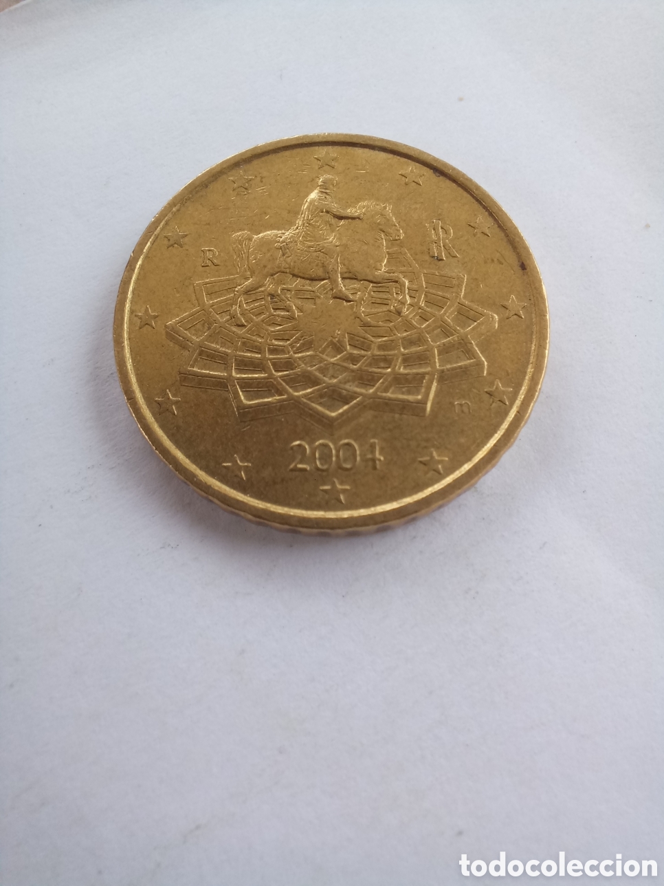 Euros: MONEDA 50 C&Eacute;NTIMOS DE EURO ITALIA - A&Ntilde;O 2004 (MARCO AURELIO)