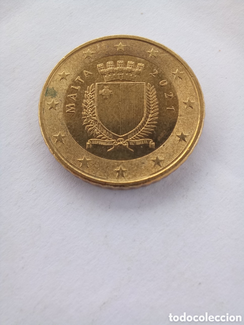 Euros: MONEDA 50 C&Eacute;NTIMOS DE EURO MALTA - A&Ntilde;O 2021 (ESCUDO DE ARMAS DE MALTA)