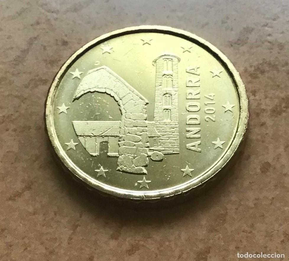 Euros: 10 c&eacute;ntimos de euro de Andorra. A&ntilde;o 2014