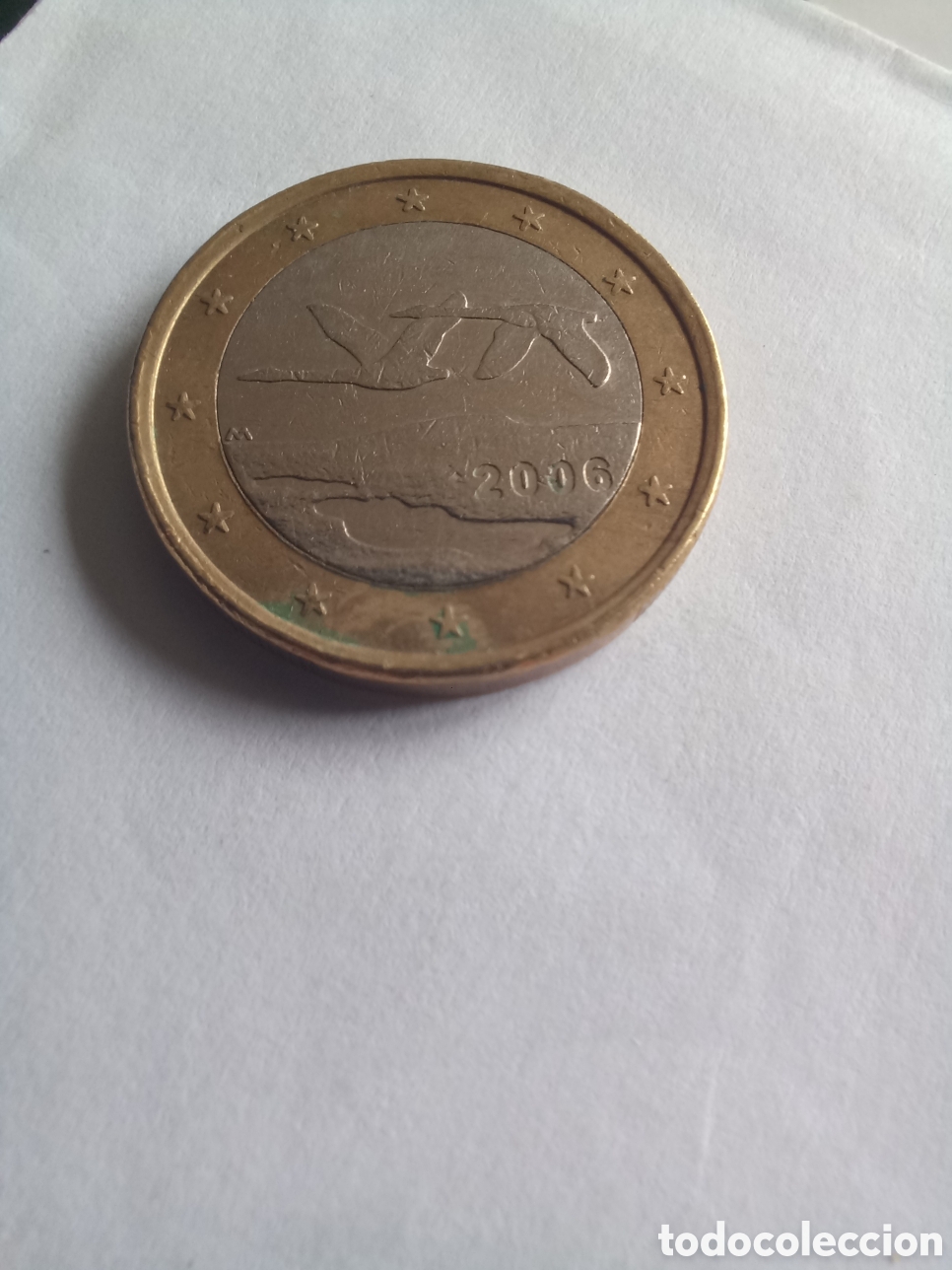 Euros: MONEDA 1 EURO FINLANDIA - A&Ntilde;O 2006 (VUELO PAREJA DE CISNES)