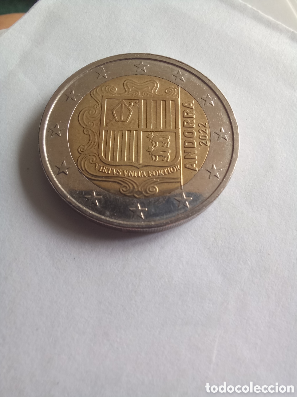 Euros: MONEDA 2 EUROS ANDORRA - A&Ntilde;O 2022 (ESCUDO DE ANDORRA) EBC