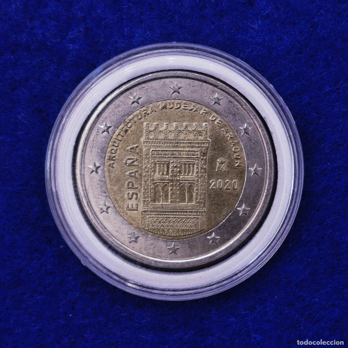 Euros: 2 EUROS ESPA&Ntilde;A ARQUITECTURA MUDEJAR DE ARAGON.NIQUEL-BRONCE. REINO DE ESPA&Ntilde;A. A&Ntilde;OS 2020. B.C.