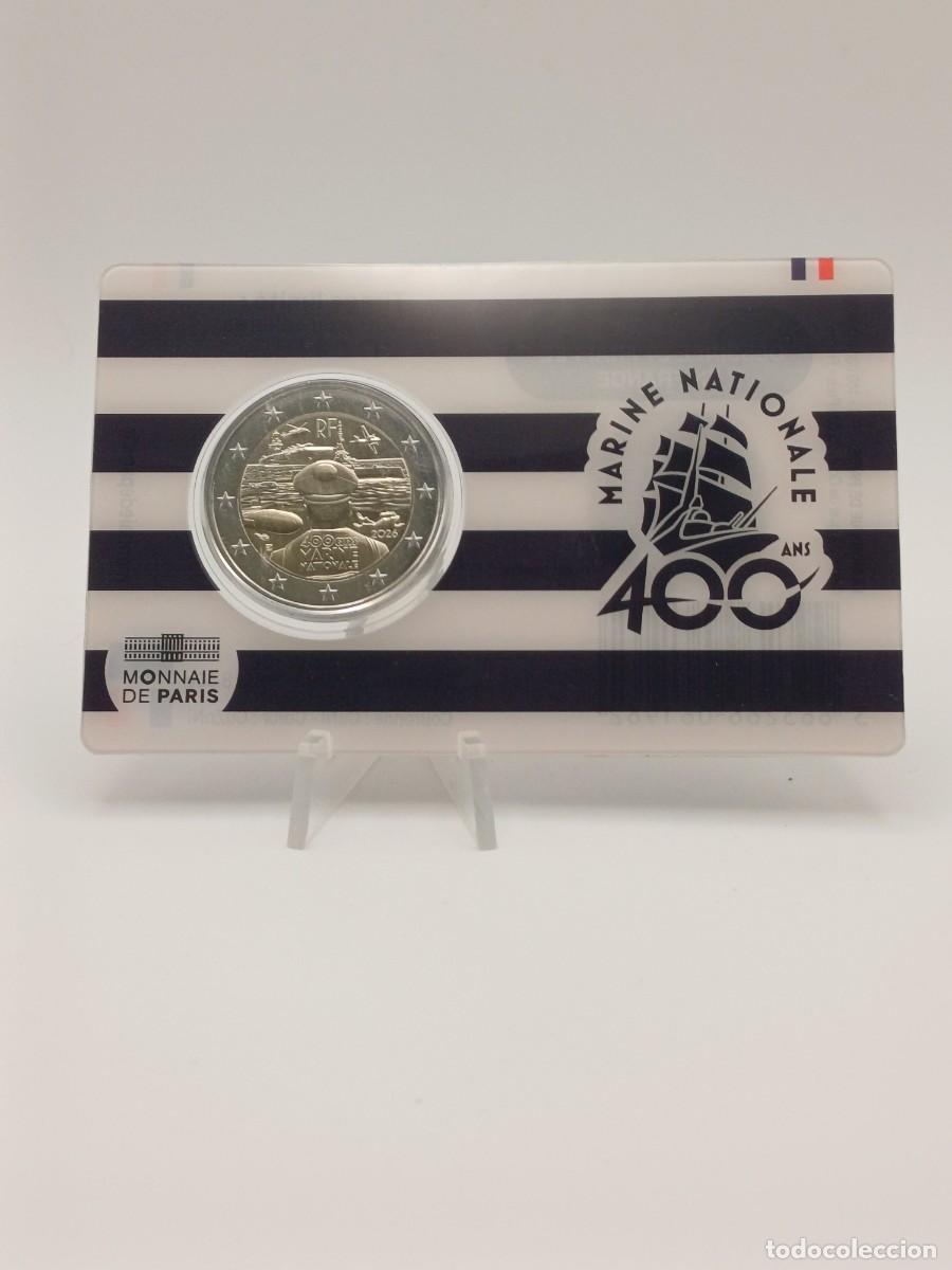 Euros: FRANCIA 2 EURO 2026 CONM. 400 A&Ntilde;OS DE LA ARMADA FRANCESA - EN COINCARD -