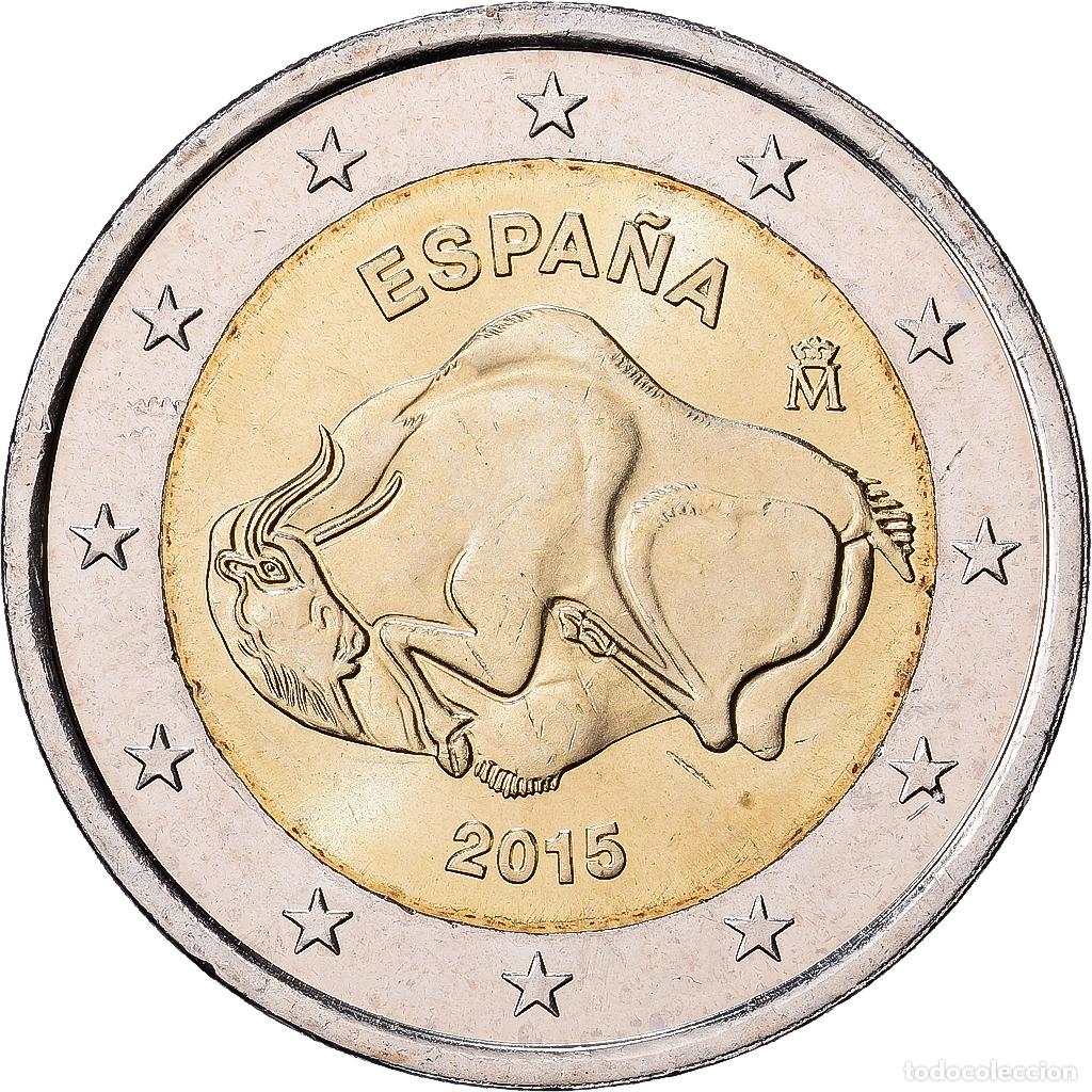 Euros: [#1513626] Espa&ntilde;a, 2 Euro, Grotte d&rsquo;Altamira et art rupestre pal&eacute;olithique du nord de