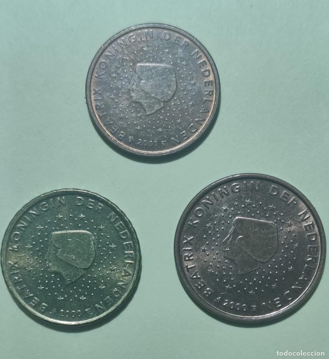 Euros: Monedas 2, 5 y 10 c&eacute;ntimos Euro circuladas PAISES BAJOS (HOLANDA)