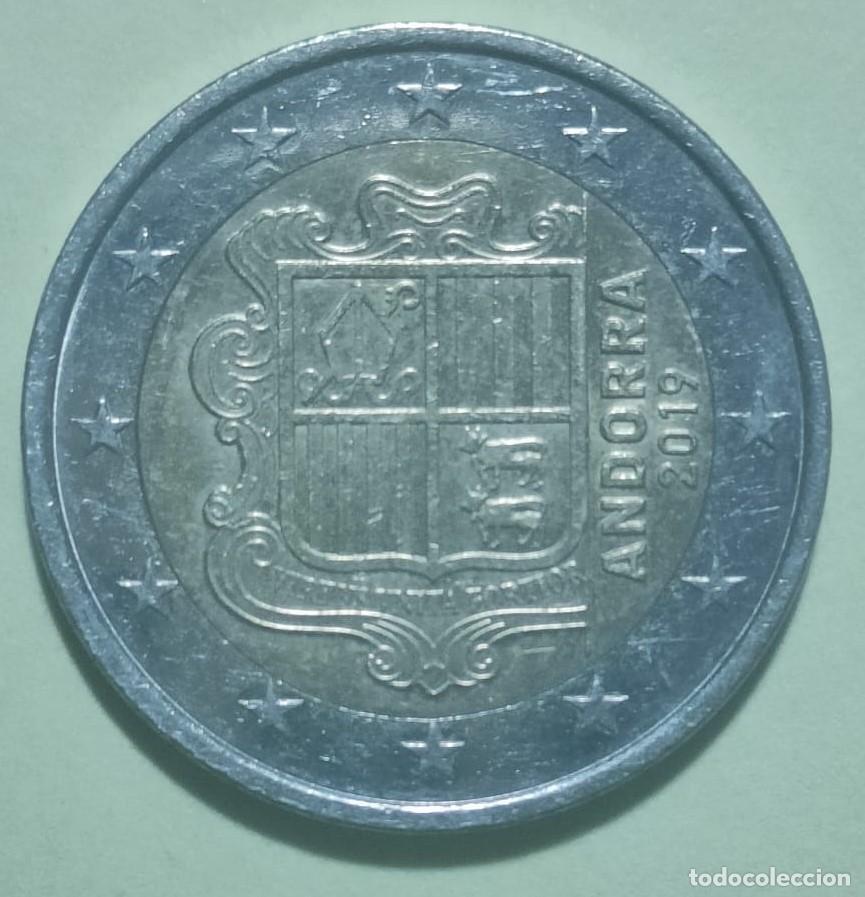 Euros: Moneda 2 Euros circulada ANDORRA 2019