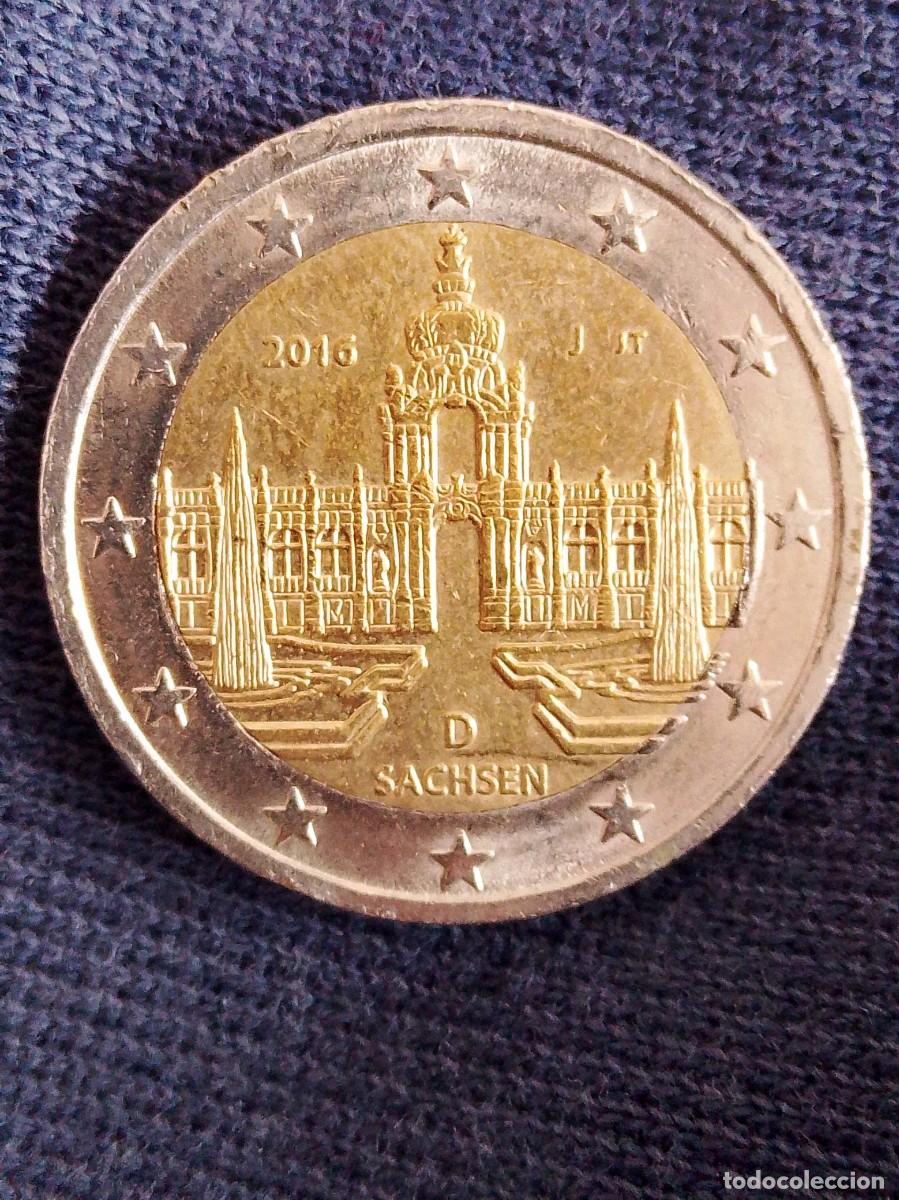 Euros: Moneda 2 euro 2016 J Alemania conmemorativa Sachsen