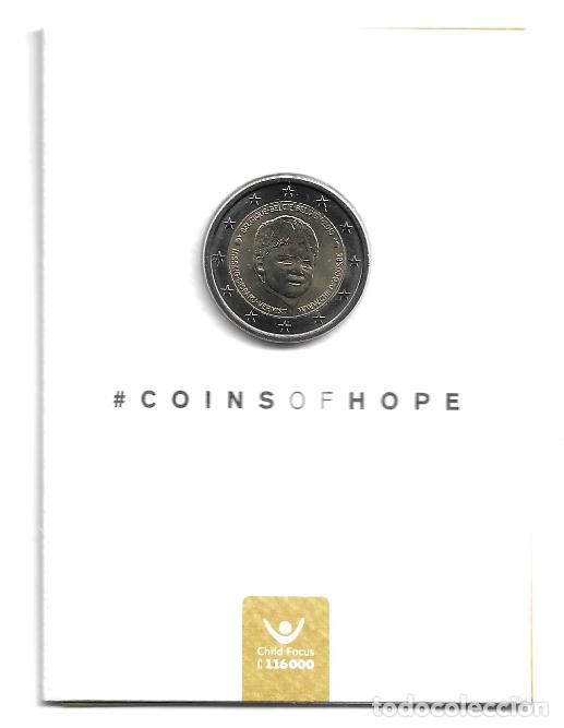 Euros: BELGICA 2016. COINCARD DE 2 EUROS DEDICADO A LOS NI&Ntilde;OS DESAPARECIDOS.