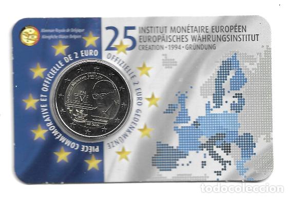 Euros: BELGICA 2019. COINCARD DE 2 EUROS DEDICADO AL INSTITUTO MONETARIO EUROPEO (EMI). VERSION FRANCESA.