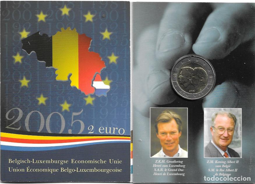 Euros: BELGICA 2005. CARTERA, COINCARD DE LA UNION ECONOMICA BELGO-LUXEMBURGUESA.