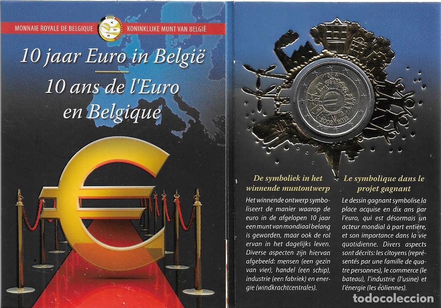 Euros: BELGICA 2012. CARTERA, COINCARD DE LOS 10 A&Ntilde;OS DEL EURO.