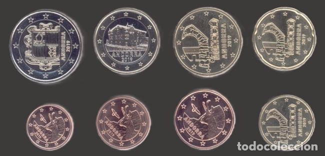 Euros: Andorra all 8 coins 2019 Uncirculated UNC - Foto 1