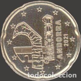 Euros: Andorra 20 Cent 2021 Uncirculated UNC - Foto 1