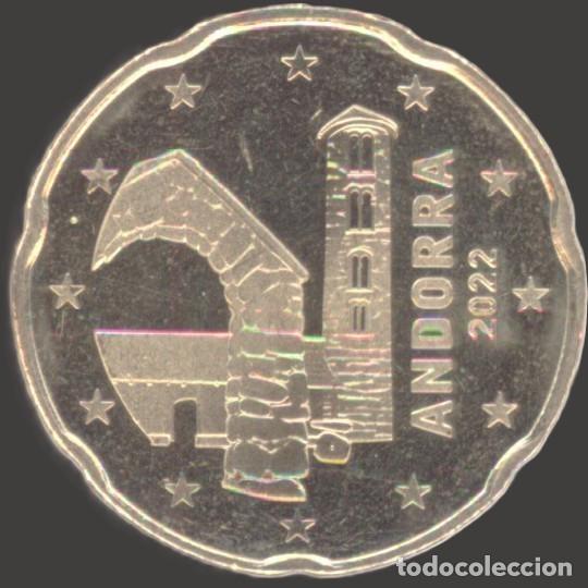 Euros: Andorra 20 Cent 2022 Uncirculated UNC - Foto 1