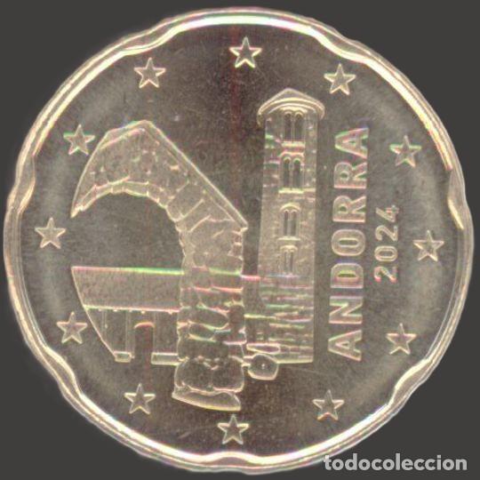 Euros: Andorra 20 Cent 2024 Uncirculated UNC - Foto 1