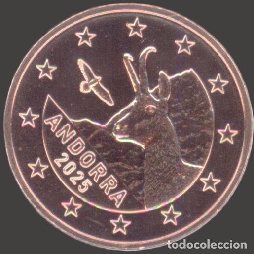 Euros: Andorra 5 Cent 2025 Uncirculated UNC - Foto 1