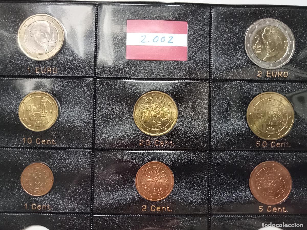 Euros: AUSTRIA SERIE EURO 8 VALORES 2002 CIRCULADAS