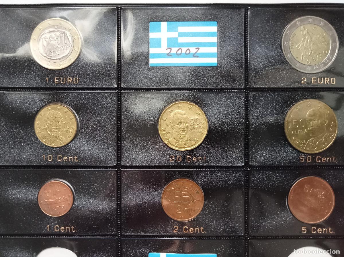 Euros: GRECIA SERIE EURO 8 VALORES 2002 CIRCULADAS