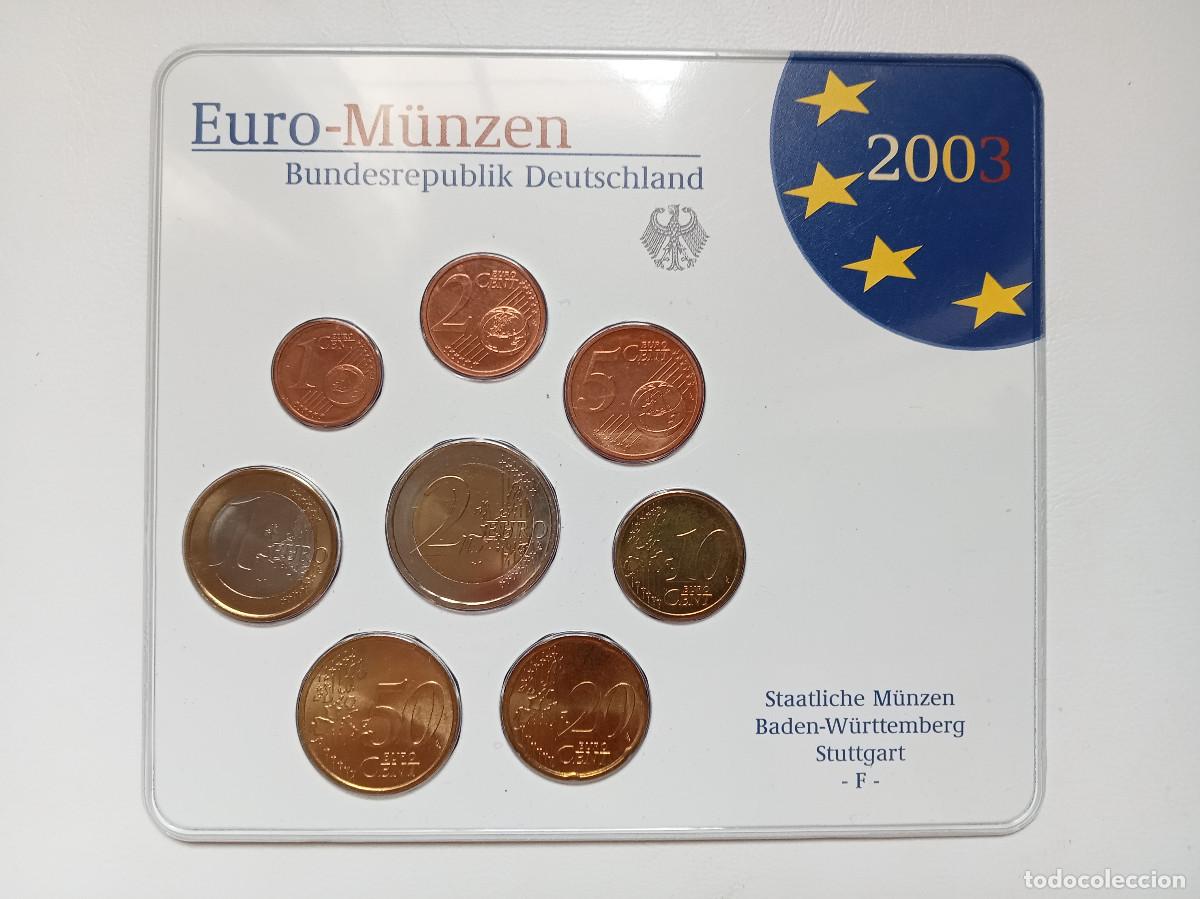 Euros: ALEMANIA EUROSET OFICIAL 8 VALORES 2003 F - STUTTGART FDC