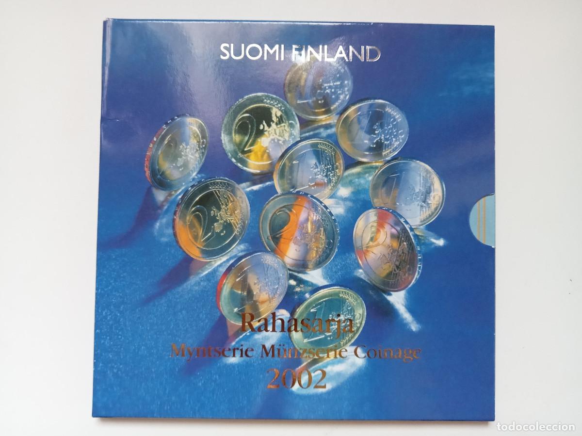 Euros: FINLANDIA EUROSET OFICIAL 8 VALORES Y MEDALLA CONMEMORATIVA 2002 FDC