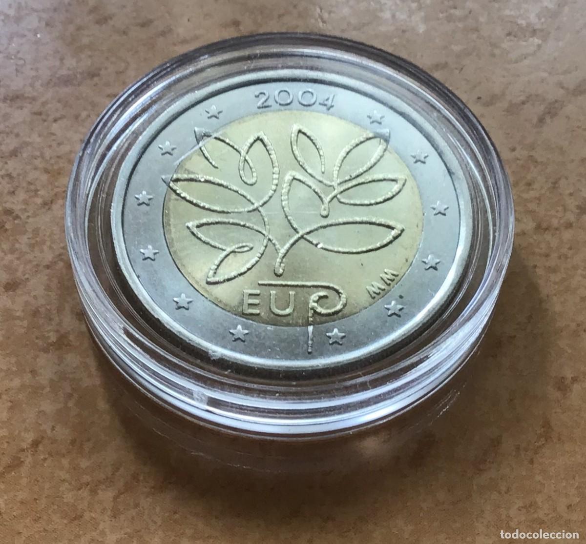 Euros: 2 euros conmemorativos de Finlandia. A&ntilde;o 2007. Ampliaci&oacute;n Uni&oacute;n Europea. Sin circular. Encapsulada