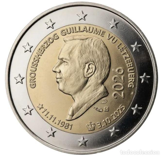 Euros: LUXEMBURGO 2 EUROS 2026 CONM. -ASCENSION AL TRONO G.DUQUE - DE ROLLO -