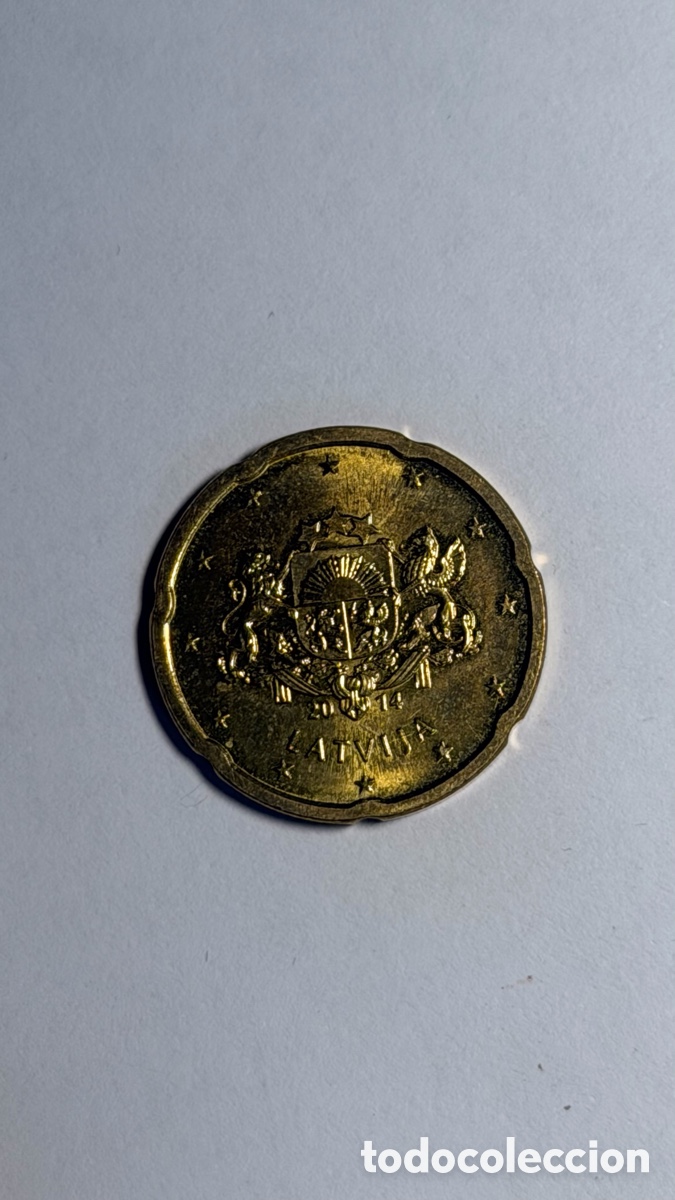 Euros: Moneda 20 centimos Letonia | 2014