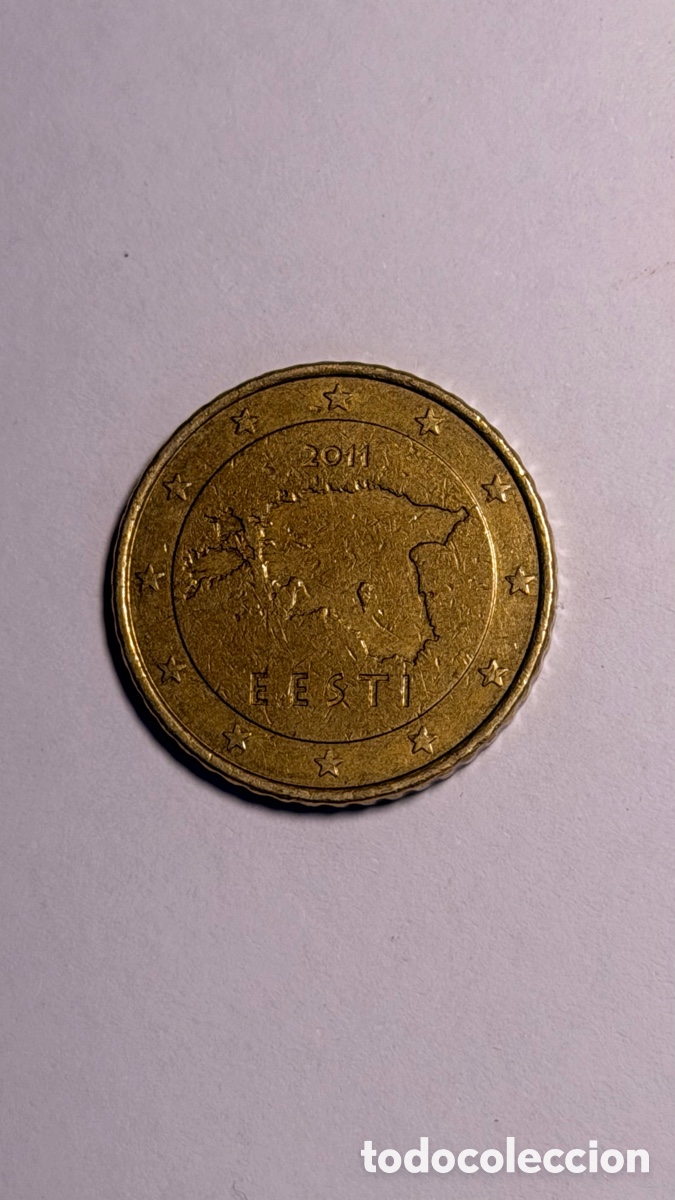 Euros: Moneda 50 c&eacute;ntimos euro Estonia | 2011