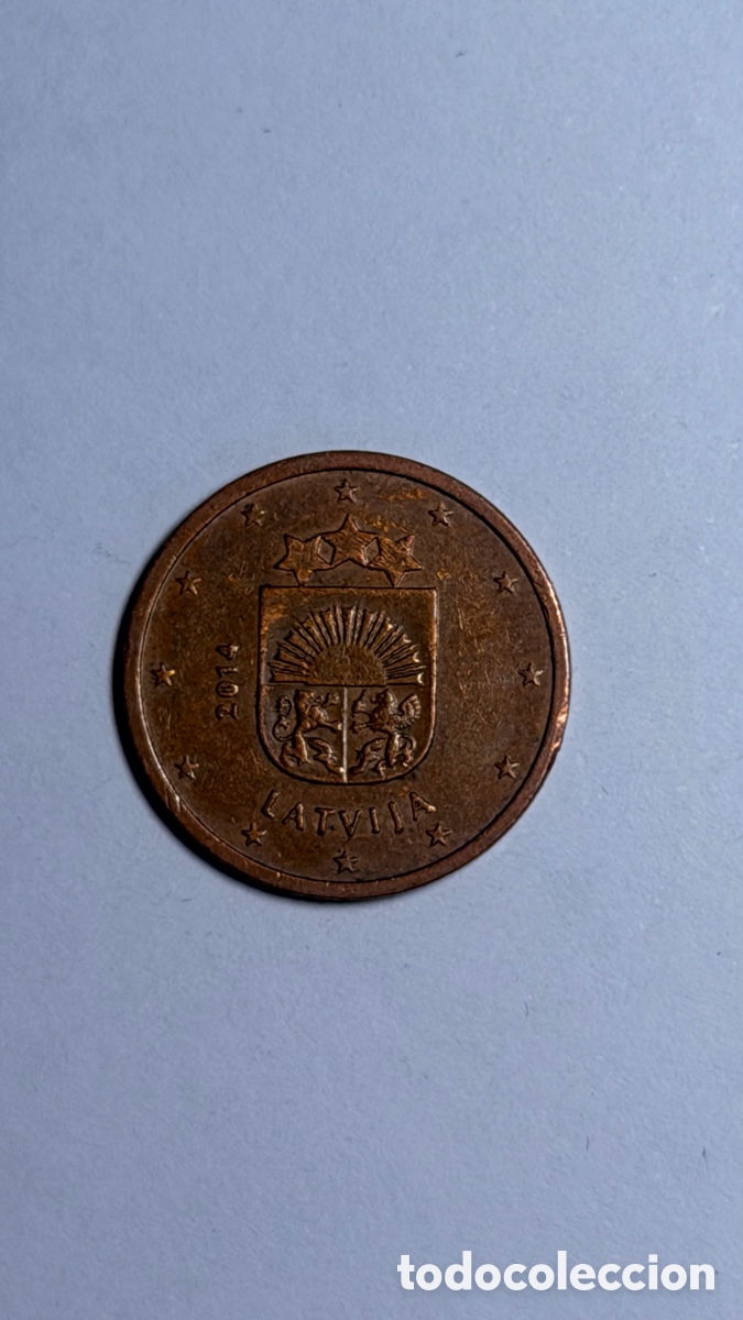 Euros: Moneda 2 centimos Letonia | 2014 - Foto 1