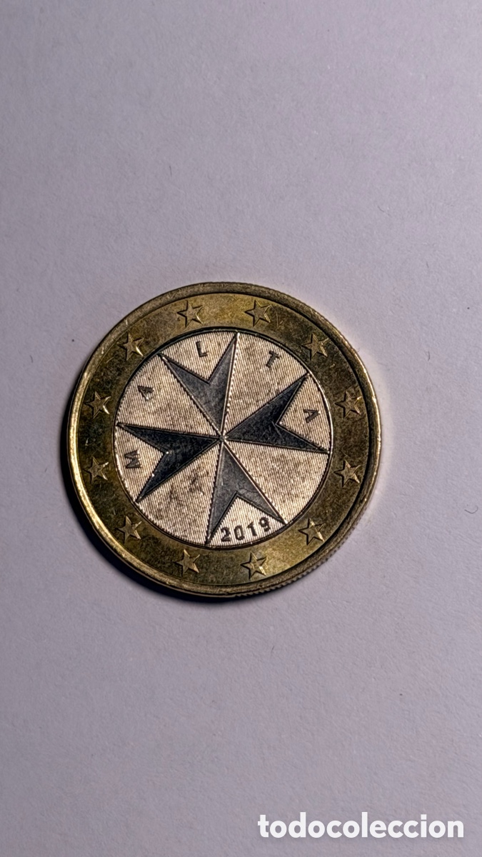 Euros: Moneda 1 euro Malta 2019 - Foto 1