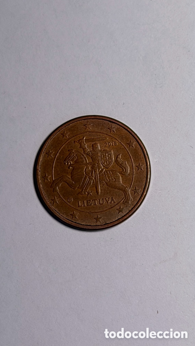 Euros: Moneda 5 c&eacute;ntimos euro Lituania | 2015 - Foto 1
