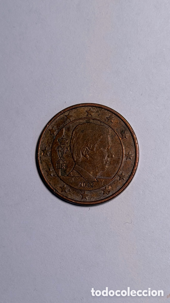 Euros: Moneda 5 c&eacute;ntimos euro B&eacute;lgica | 2022