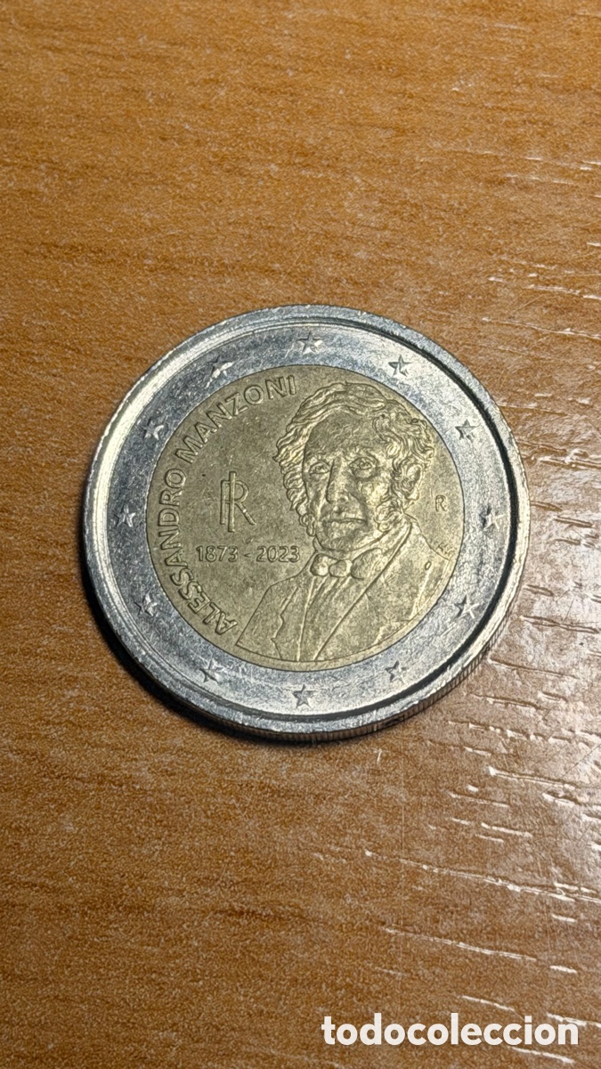 Euros: 2 euros Alessandro Manzoni 2023 Italia | Moneda Conmemorativa