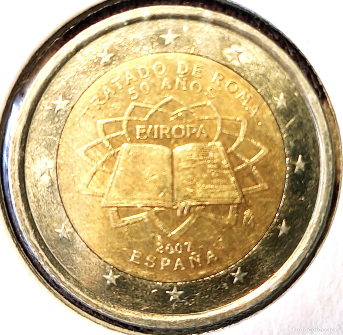 Euros: ESPA&Ntilde;A (1999-) - 2 EUROS 2007 - 50&ordf; ANIVERSARIO DEL TRATADO DE ROMA - A- 8,50 GR. BIMETALICA