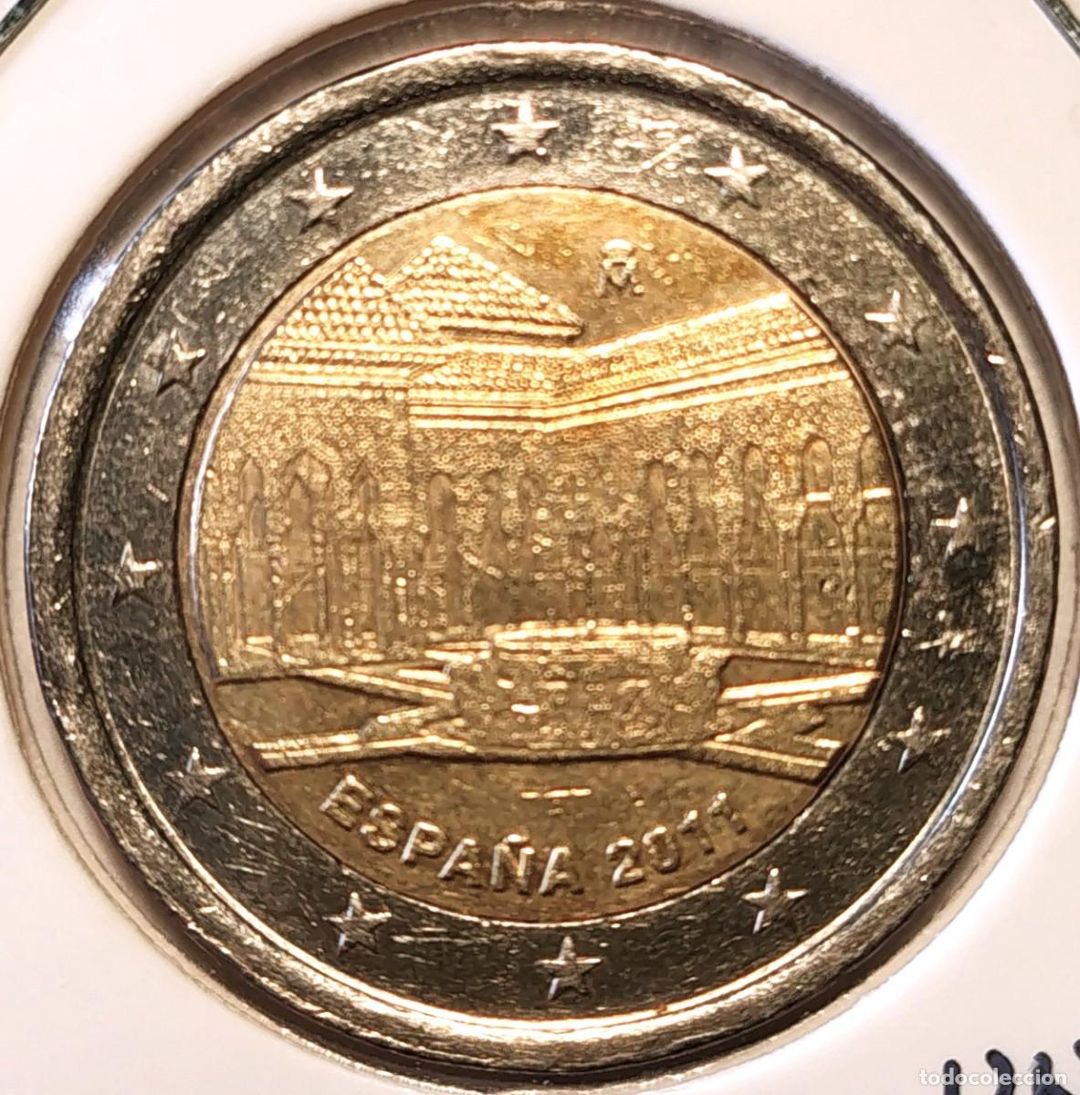Euros: ESPA&Ntilde;A (1999-) - 2 EUROS 2011 - UNESCO-ALHAMBRA,GENERALIFE Y EL ALBAICIN - A - 8,50 GR. BIMETALICA