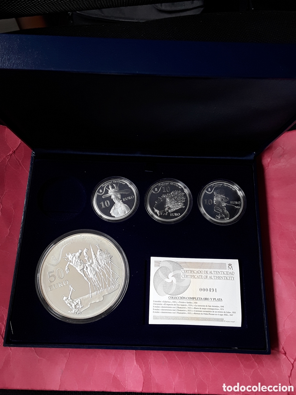 Euros: ESTUCHE 10 EUROS Y 50 EUROS 2009 SALVADOR DALI. RARO
