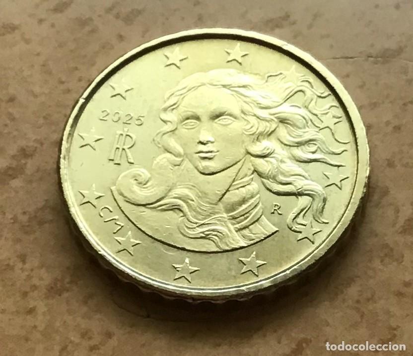 Euros: 10 c&eacute;ntimos de euro de Italia. A&ntilde;o 2025
