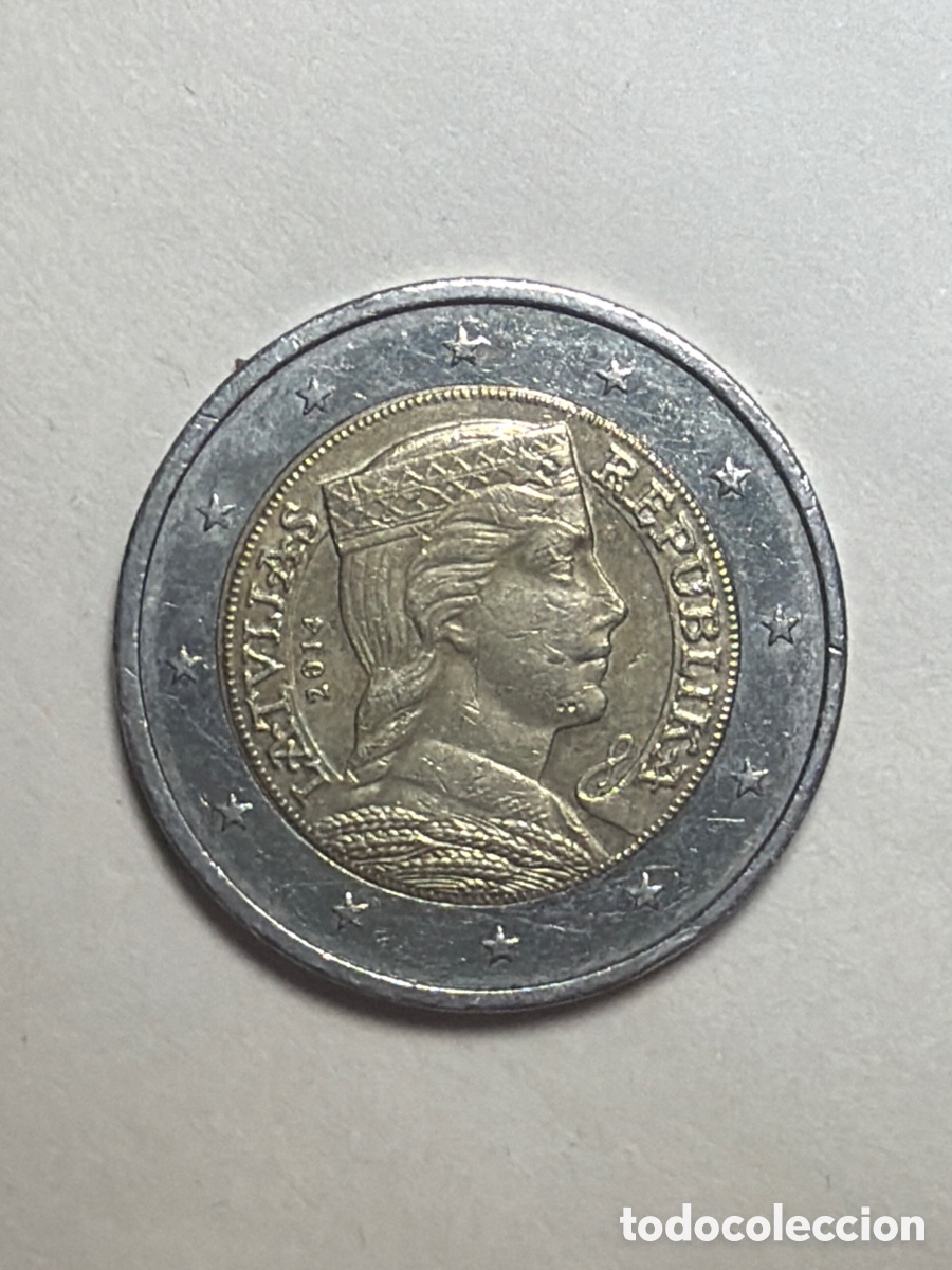 Euros: Moneda 2 euros Letonia | 2014