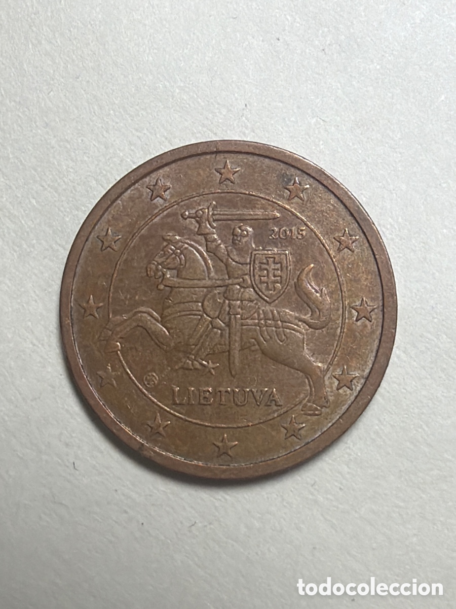 Euros: Moneda 2 centimos Euro Lituania | 2015