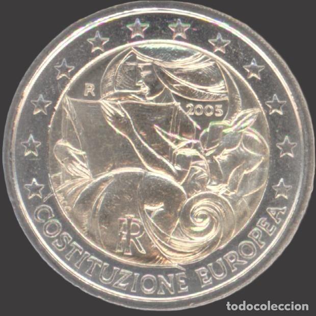 Euros: 2 Euro CC Italy 2005 EU Constitution UNC