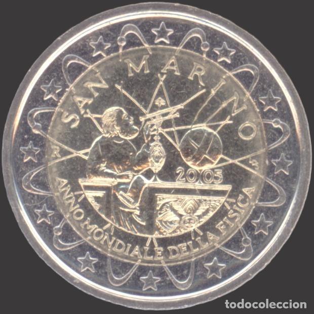 Euros: San Marino 2 Euro CC 2005 Galileo in Capsule UNC