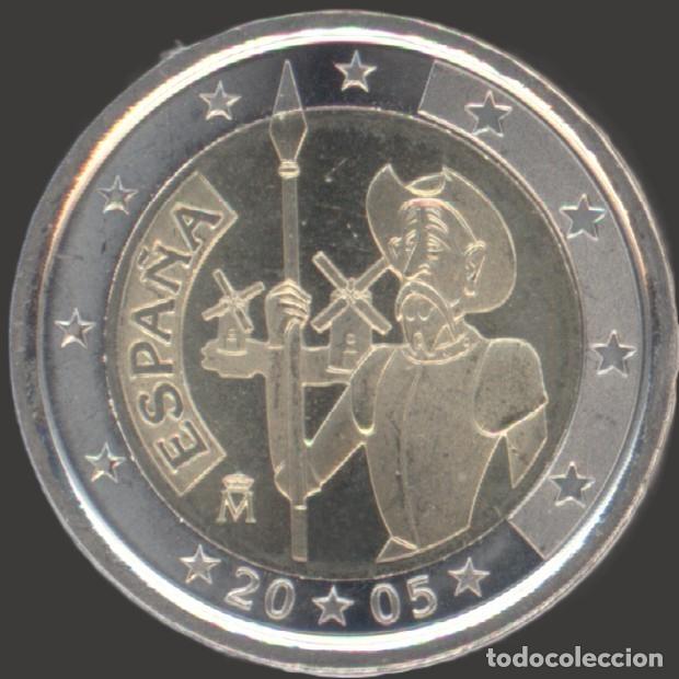 Euros: 2 Euro CC Spain 2005 Don Quijote UNC