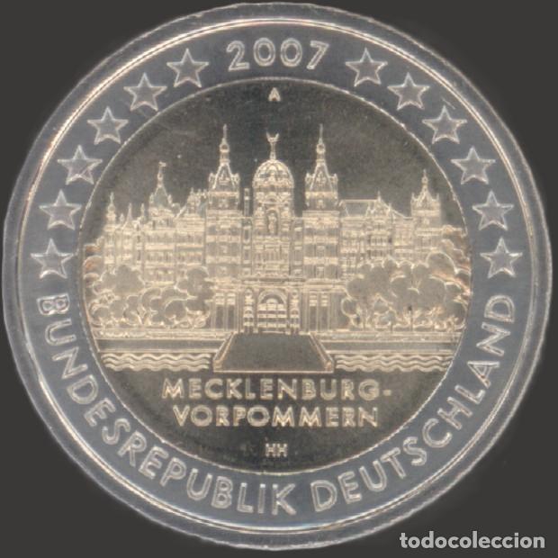 Euros: Germany A 2 Euro CC 2007 Schloss Schwerin UNC