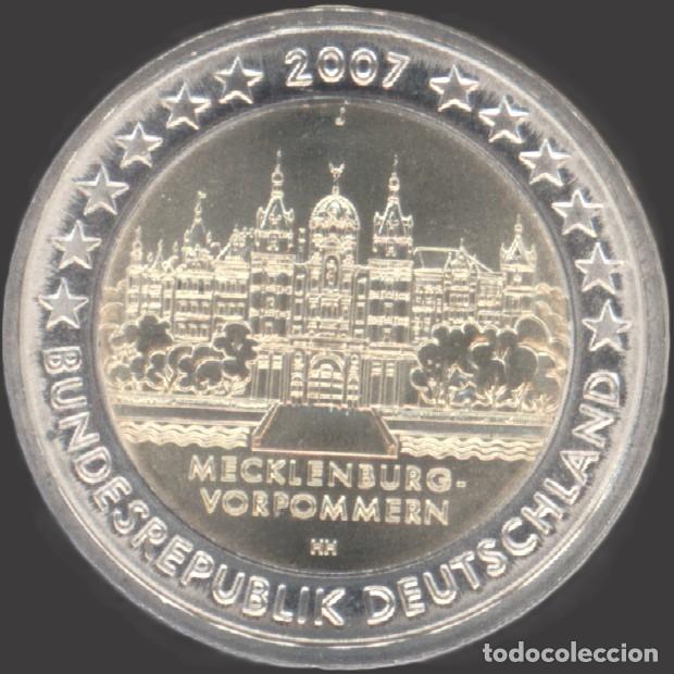 Euros: Germany J 2 Euro CC 2007 Schloss Schwerin UNC