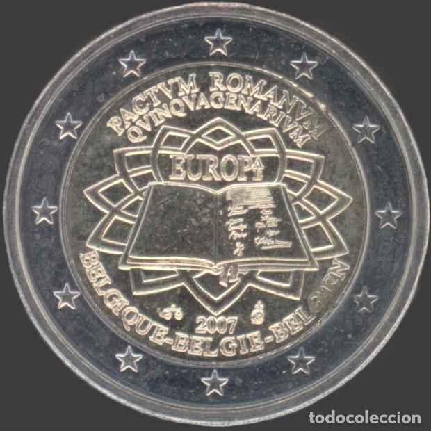 Euros: Belgium 2 Euro CC 2007 Treaty of Rome UNC