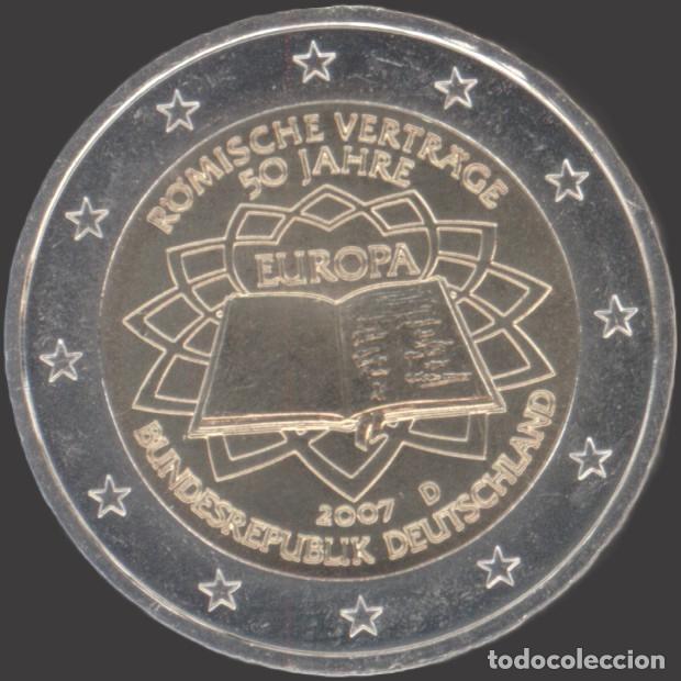 Euros: Germany D 2 Euro CC 2007 Treaty of Rome UNC