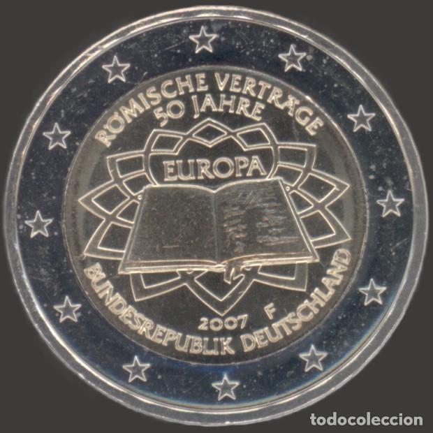 Euros: Germany F 2 Euro CC 2007 Treaty of Rome UNC